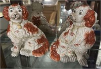 Pair of Victorian Style Staffordshire Dogs