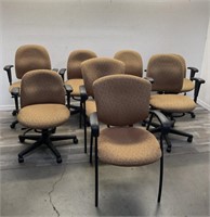 Group of office chairs by Global Upholstery Co Inc