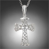 Stunning Cross Pendant with 18" Chain