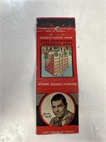 Jack Dempsey matchbook cover