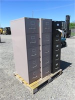 (3) Assorted Locking Style Filing Cabinets