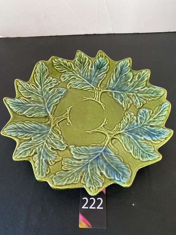 California Pottery Leaf Plate 11" Dia