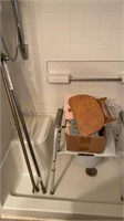 Handicap shower chair, towels and more