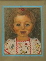 Ernest Freed Little Girl Portrait