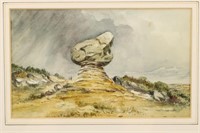 "The Toad Rock" Watercolor