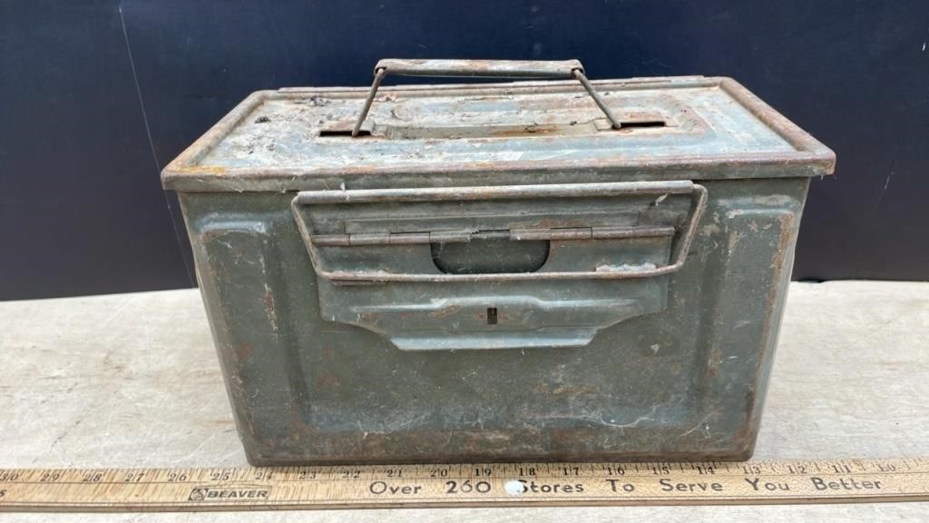 Old Ammunition Box (Hole in one corner)