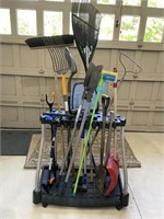 Garden Tools w/ Tool Rack