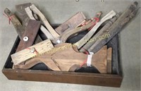 Drawer of antique furniture legs and parts great