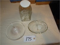 Glass Plates and Pitcher