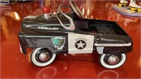 POLICE PEDAL CAR WITH FLASHING LIGHTS