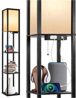 OUTON LED Floor Lamp with Shelves