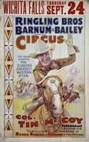 RINGLING BROS. BARNUM & BAILEY CIRCUS WINDOW CARD
