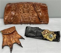 Alligator Leather Purses & Woman’s Belt