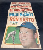 (S) Topps 1971 baseball posters 13 total Santo