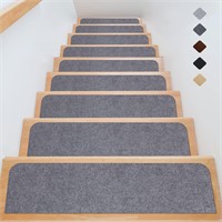 JOENIE Soft Stair Treads Non-Slip Carpet Mat for W