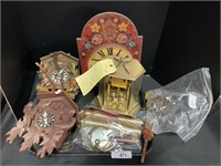 German Cuckoo Clock Parts.