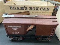 Jim Beam train box car decanter.