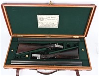 CASED PAIR LONDON ARMY NAVY 20 BORE SXS SHOTGUNS