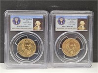 Graded John Adams Dollar Coins MS 65