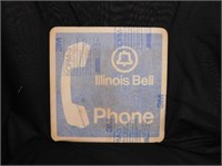 NOS Illinois Bell Telephone aluminum sign, 2