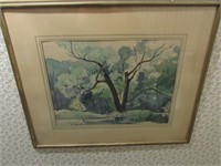 Francis C. Brown signed art picture