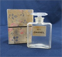 Pre-War Chanel No. 5 Perfume Bottle w/Original Box