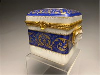Tallec A Paris French Porcelain Gold Dresser Box