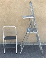 Aluminum Frame Step Stool & Step Ladder (2)