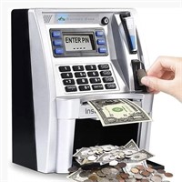 *Kids' ATM Savings Piggy Money Bank Machine,4+*