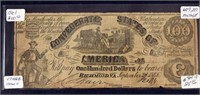 1861 $100 Confederate States Of America Currency