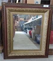Antique Ornate Wood Framed Mirror