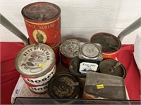 Tobacco and Advertising Tins