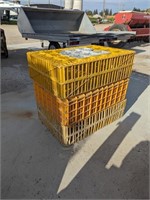 3 - Plastic chicken crates