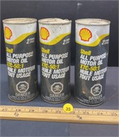 3 Unopened Cans Shell All purpose XTC 50:1 Motor