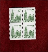 CANADA MNH COIL IMPERF PARLIAMENT BLDG STAMPS