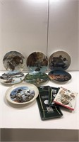 Wildlife plates with hangers