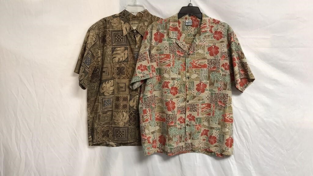 2 Vintage Men’s XXL Hawaiian Shirts