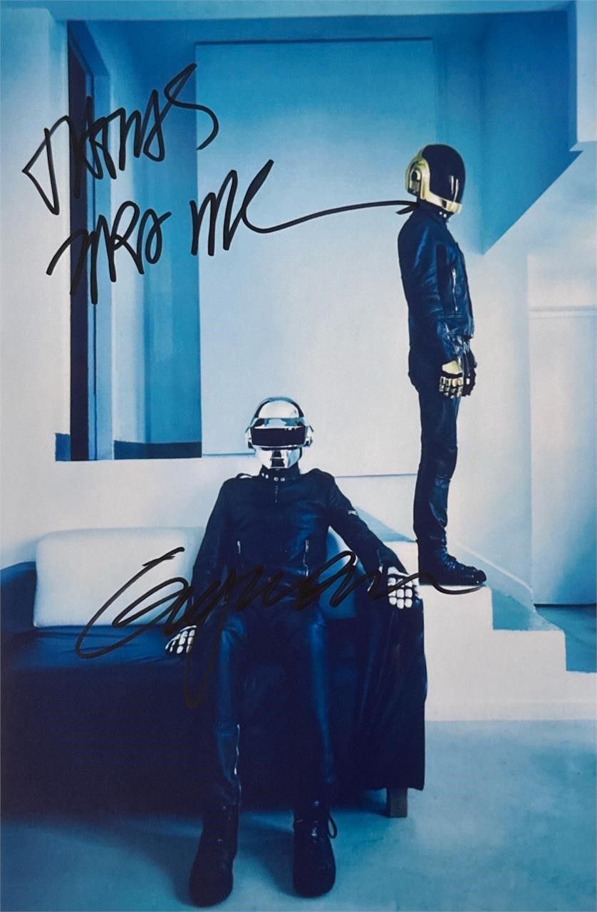 Autograph COA Daft Punk Photo