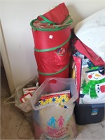 Whole Corner Lot of Holiday Items- Paper, Bags,