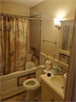 Contents of Bathroom to Include Linens, Mirror,