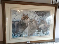 Wolf Print by Neil Blackwell Signed and Numbered
