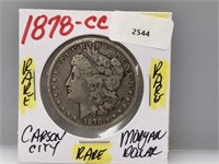 RARE 1878-CC 90% Silver Morgan $1 Dollar