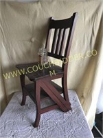 Folding wooden kitchen chair/step stool
