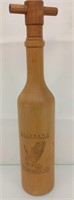 Wooden wine bottle pepper mill