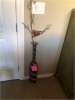 Vase with bird nest #157