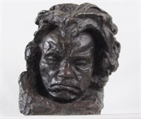 Bronze bust of Beethoven - large