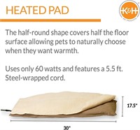 Outdoor Heated Dog Heating Pad/Bed