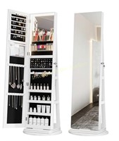 Kasibie Full Length Mirror Jewelry Armoire