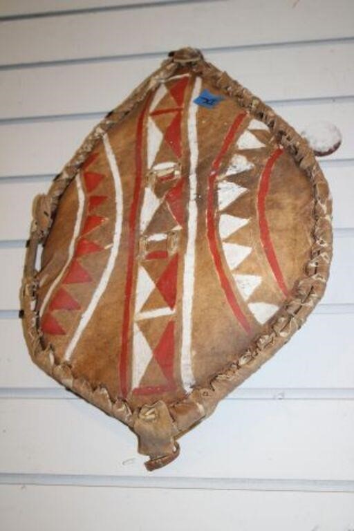 PAINTED COW HIDE WALL ART-AFRICA? ASIS