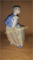 R Valencia Spain boy figurine leaning holding hat